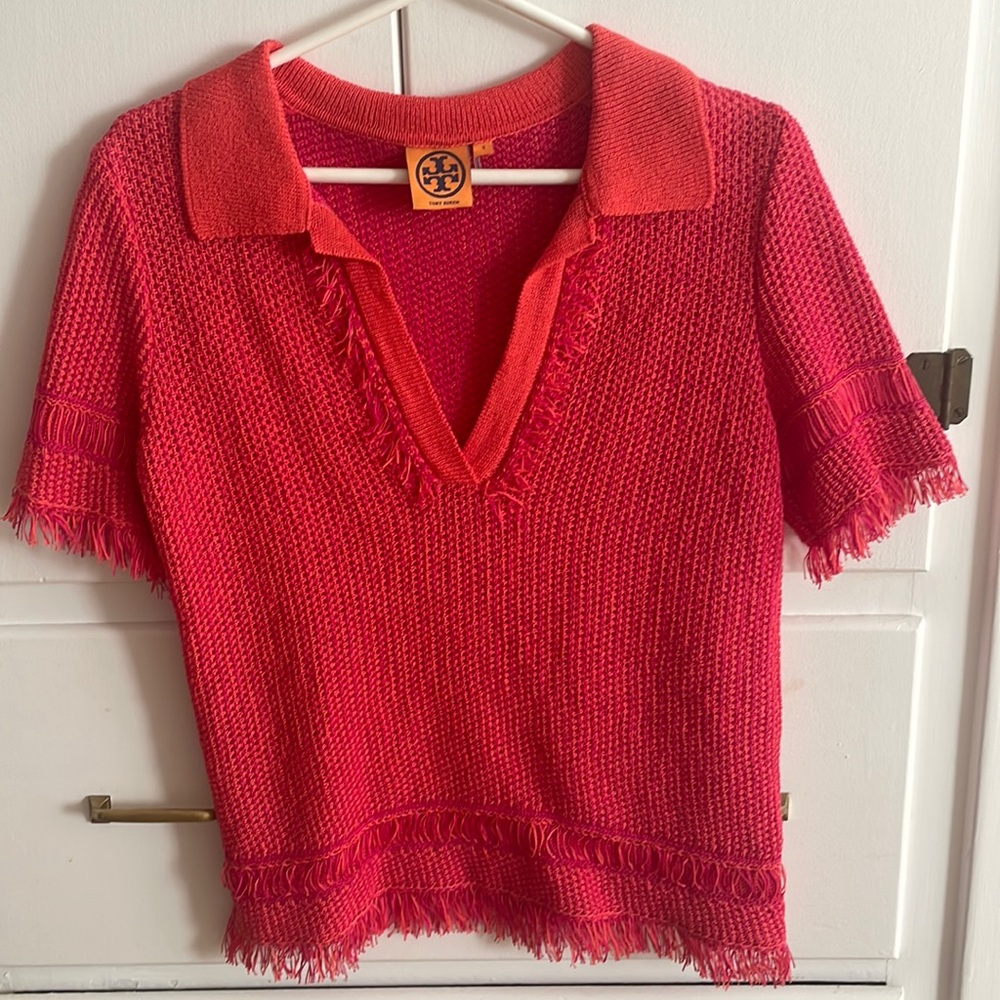 Beautiful and rare Tory Burch 100% cotton sweater.